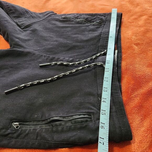 Across the pond Pants For Mens Size Medium Black Joggers - Picture 9 of 14